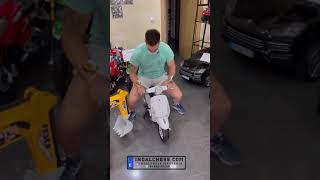 Vespa primavera a batería 12V para niños hasta 56 años aproximadamente SHORTS [upl. by Aralk]