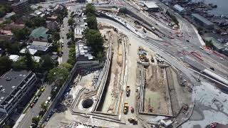 Westconnex Dive Site Rozelle Aerial [upl. by Ojillek]