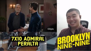 Brooklyn NineNine Season 7 Episode 10 Admiral Peralta Reaction [upl. by Auqeenwahs]