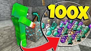 HOW TO GET 100x LOOT IN MINECRAFT [upl. by Htebazila10]