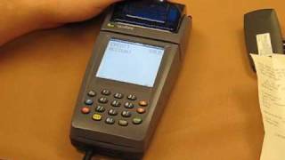 Nurit 8020 GPRS Wireless Terminal Demo [upl. by Lalage]