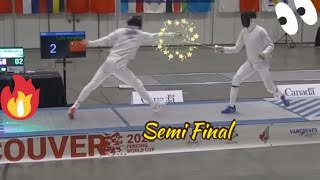 Semi Final Gergely Siklosi 🇭🇺 v Lan Minghao 🇨🇳  Vancouver Epee World Cup 2022 [upl. by Bayard]