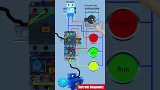 Dol starter Thermal relay control shots [upl. by Willtrude854]