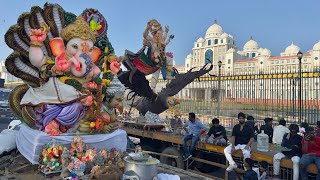 Ganesh Shobha Yatra  Ganesh nimajjanam in Tank bund  Ganesh visarjan 2024  Ganesh immersion 2024 [upl. by Idoj]