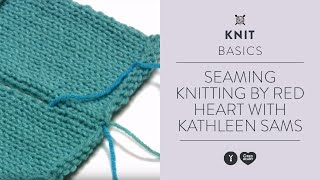 Seaming Knitting by Red Heart with Kathleen Sams [upl. by Chapa854]