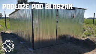 Jak przygotować podłoże pod blaszak Podłoże pod garaż blaszany z bloczków betonowych [upl. by Edlihtam]