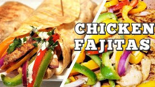 Chicken Fajitas  Homemade Fajita Seasoning and Sauce recipe  How to make Fajita Wraps [upl. by Lowenstein576]