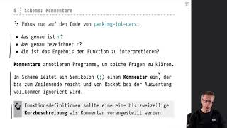 Informatik 1 — Chapter 01 — Video 006 — Kommentare FunktionsSignaturen Signaturcheck [upl. by Arno]