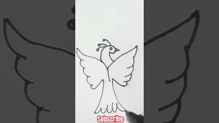 How to Draw a Bird in Flight Easy Drawing Tutorial [upl. by Avera]