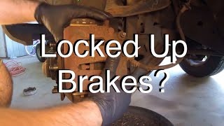 How To Diagnose a Locked Up Brake Caliper andor Dragging Brakes [upl. by Nomead]