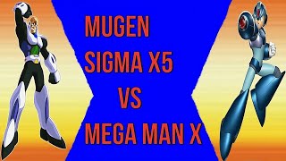 MUGEN Sigma MMX5 Me Vs Mega Man X Pots [upl. by Anoid813]