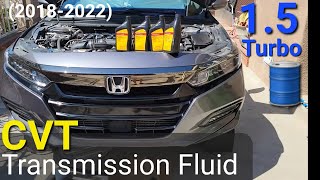 CVT Transmission Fluid Oil Change 20182024 Honda Accord CRV 15L Turbo [upl. by Oiliduab870]