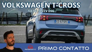 Volkswagen TCROSS 2024  Le NOVITÀ del restyling e il test della TSI 115 Cv DSG [upl. by Laney]