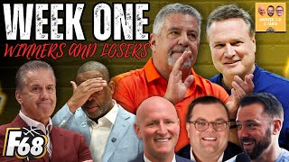 WEEK ONE REACTIONS Auburns win Kansas survives Arkansas issues Big East stinks  DTF PODCAST [upl. by Iramo350]