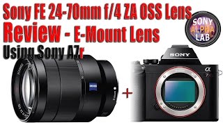 Sony EMount 2470mm f4 OSS Zeiss Lens Review  sel2470z [upl. by Airehs]