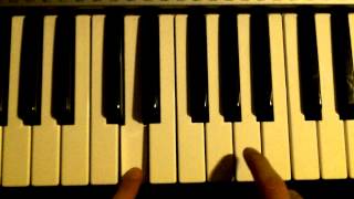 Destination unknown Alex Gaudino piano tutorial [upl. by Duke]