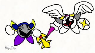 Meta knight vs galacta knight Animation￼ [upl. by Tound90]