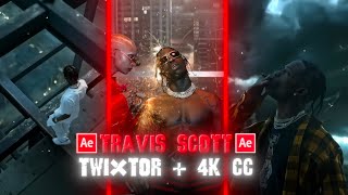 Travis Scott Twixtor  4K Clips  CC High Quality For Editing [upl. by Ives303]