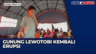 Gunung Lewotobi Kembali Erupsi  Sindo Siang 1111 [upl. by Annaierb]