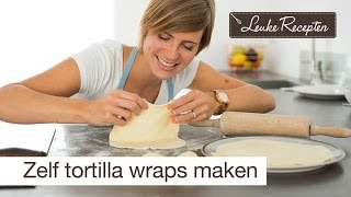 Zelf tortilla wraps maken  LeukeReceptennl [upl. by Eiralav909]