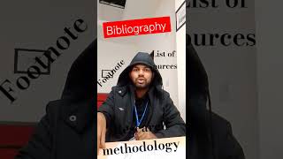 what is Bibliography in Research Methodology cuh llm law llb lawshorts [upl. by Edecrem763]