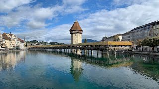 瑞士琉森的卡貝爾橋  歐洲最古老的木造橋之一  Kapellbrücke in Lucerne  one of the oldest wooden bridges in Europe [upl. by Philbin]