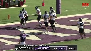 Bowdoin Football vs Amherst 101224 [upl. by Aernda389]