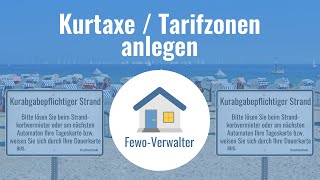 FewoVerwalter Software  Tarifzonen Kurtaxe erstellen [upl. by Benji]