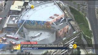 Fire at the closed Terminator 2 3D at Universal Studios Hollywood HD [upl. by Inalem]