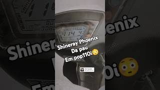 Shineray Phoenix S 50cc na pista toda original engarupado batendo 114 shineray grau pop [upl. by Eilac]