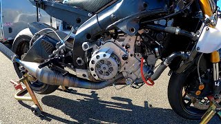 Yamaha TZ250 5KE Billet Engine Case  R6 Test Bike [upl. by Bej]