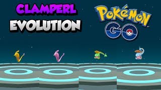 CONSIGO TODAS LAS EVOLUCIONES DE CLAMPERL SHINIES Y NORMALES en Pokémon GO [upl. by Novaj]