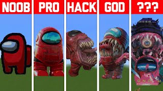 NOOB VS PRO VS HACKER Minecraft Pixel art✨Among Us [upl. by Charlton]