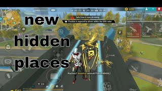 new hidden places  free fire trick  trending freefireindiaofficial [upl. by Wun]