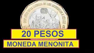 MONEDA MENONITA 20 PESOS MEXICANOS [upl. by Bouchard]