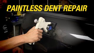 How to Remove a Dent on a Pickup Truck  Remove Dents at Home  Paintless Dent Repair Kit Eastwood [upl. by Palila]