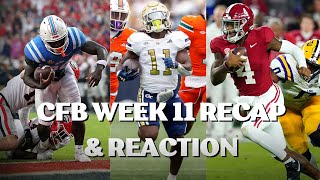 Ole Miss BLASTS Georgia Alabama DOMINATES LSU  CFB Week 11 Recap amp Reaction [upl. by Ayek]