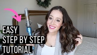 How I curl my hair with the Babyliss Pro Curling Iron Easy Hair Curling Tutorial [upl. by Prady]