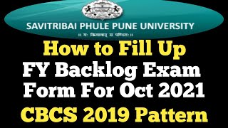 FY Backlog Exam Form For Oct 2023 Examination  FY Backlog Exam Form Sppu Exam [upl. by Emma]