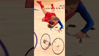 Viola Brand  Supergirl on Bike  NBA Halftime Show Dallas Mavericks [upl. by Ecnerual670]