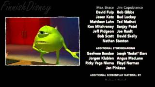 Monsters Inc Monsterit Oy  Bloopers Poistetut Kohtaukset FINNISH [upl. by Eelirak]