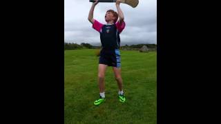 Freestyle Hurling Finnbar Wardick Dublin age 10 [upl. by Vial575]