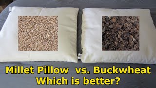 Millet Hull Pillow vs Buckwheat Pillow [upl. by Eppes]