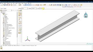 04 ABAQUS Tutorial Creating a shell part  Ishaped beam [upl. by Cherry745]