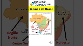 4  Questão sobre Biomas do Brasil  Aspectos físicos do Brasil e meio ambiente no Brasil  Correios [upl. by Weyermann]