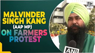 Delhi Malvinder Singh Kang AAP MP on farmers protest [upl. by Ahsinirt]