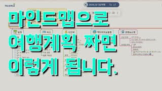 여행계획 짜기 좋은 마인드맵 소개 ThinkWise MindMap [upl. by Bois]