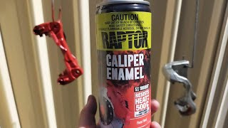 RAPTOR Caliper Paint Better than VHT [upl. by Atinar]