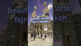 Is the sky really purple First time seeing Beautiful Masjid Al Haram Makkah Umrah umrah shorts [upl. by Devonne]