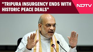 Headlines Tripura  Tripura Insurgency Ends With Historic Peace Deals Says Amit Shah [upl. by Yaf]